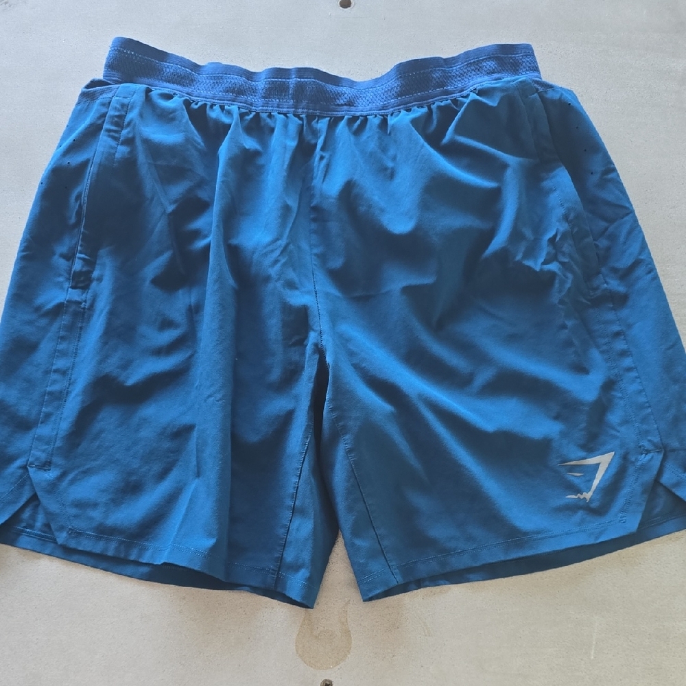 Gymshark Men's Deep Blue Athletic Shorts